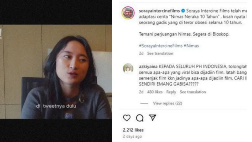 Soraya Intercine Films Garap Kisah Nyata Nimas, Teror 10 Tahun dari Teman SMP!!