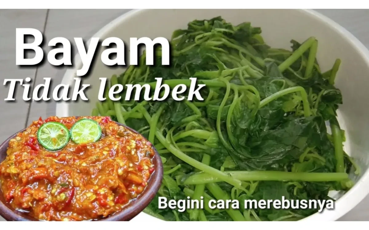 Hidangan Murah Meriah: Resep Bayam Lalapan yang Bikin Nagih