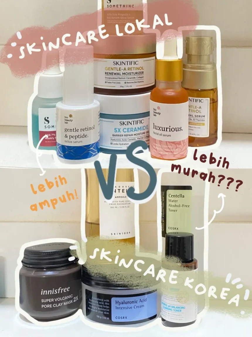 Skincare Lokal vs. Skincare Impor: Perbandingan Jujur Kelebihan dan Kekurangan (Ilustrasi)