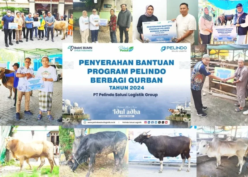Komitmen Kepedulian Sosial, Pelindo Grup Salurkan Ratusan Hewan Qurban