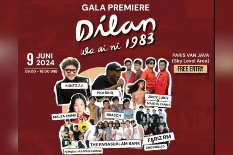 Gala Premiere Festival Dilan 1983: Wo Ai Ni - Acara Seru Gabungan Film dan Musik