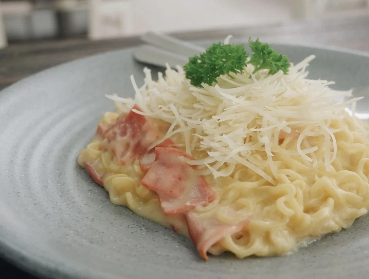 Resep Mie Indomie Carbonara, Hype Abis!