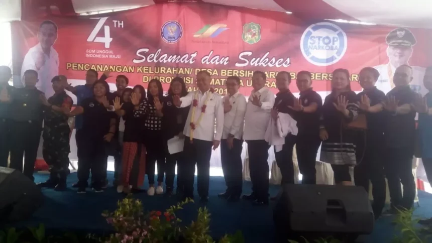 Kepala BNN RI, Kunker ke Kelurahan Lalang Medan Sunggal (foto: Juliver Lubis)