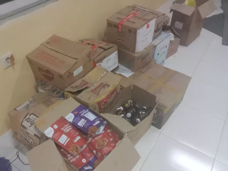 Produk UMKM Sumenep yang retur dari Transmart (foto: jurnalfaktual.id)