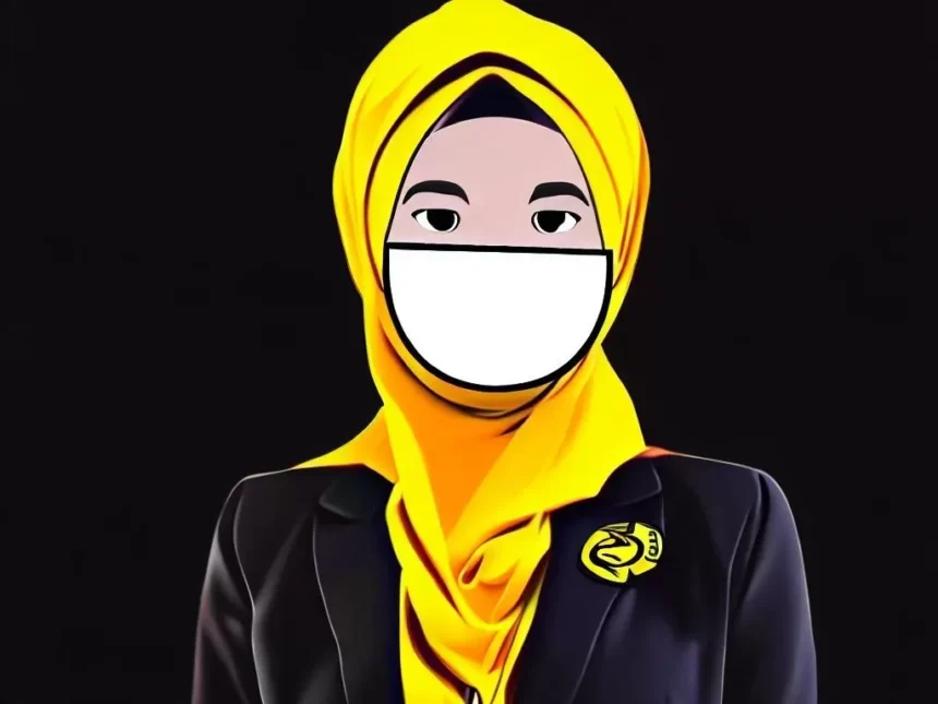 Ilustrasi perempuan PNS