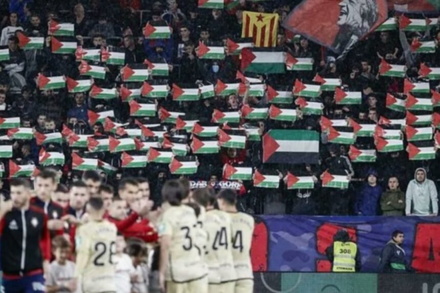 Bendera Palestina Berkibar Dalam Pertandingan Osasuna Vs Granada, Striker Israel Absen!