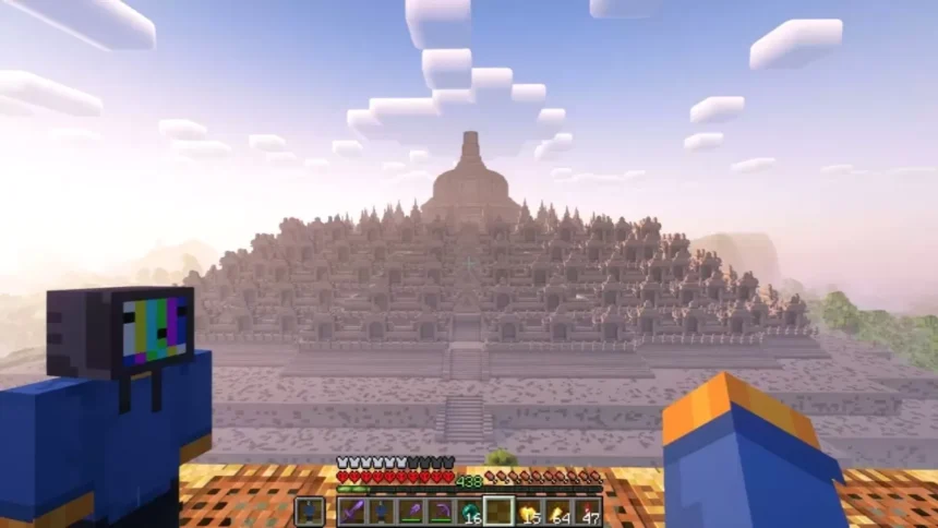 Seorang YouTuber Mendapatkan Penghargaan, Berhasil Membuat Candi Borobudur di Game Minecraft!