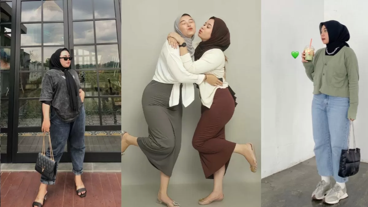 Body Gemuk Gak Masalah Kok, Coba Padukan Hijab Dengan 8 Outfit Sederhana Ini, Agar Makin Gemoy!