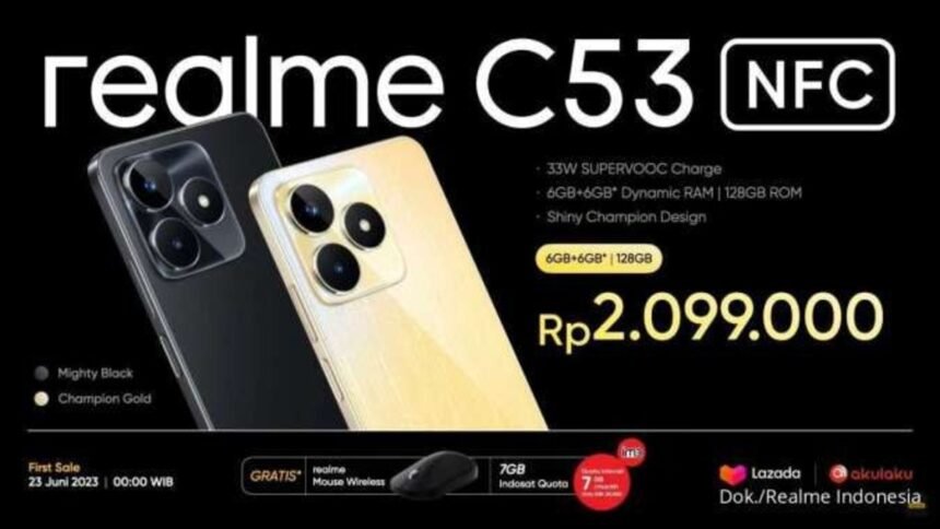 Realme C53 NFC, Smartphone 2 Jutaan yang Bisa Tambahan RAM Sampai 12 GB!