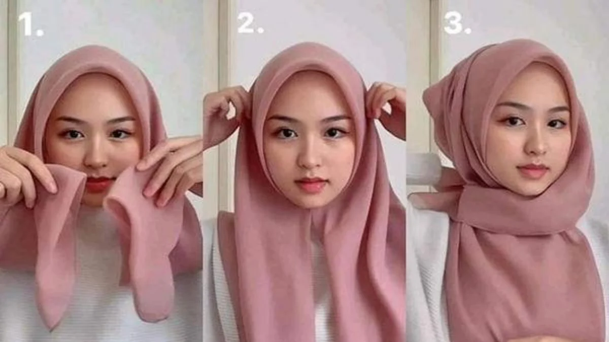 10 Cara Memakai Hijab Segi Empat Menutup Dada yang Anggun dan Syar’i