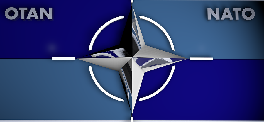 logo, nato, blue