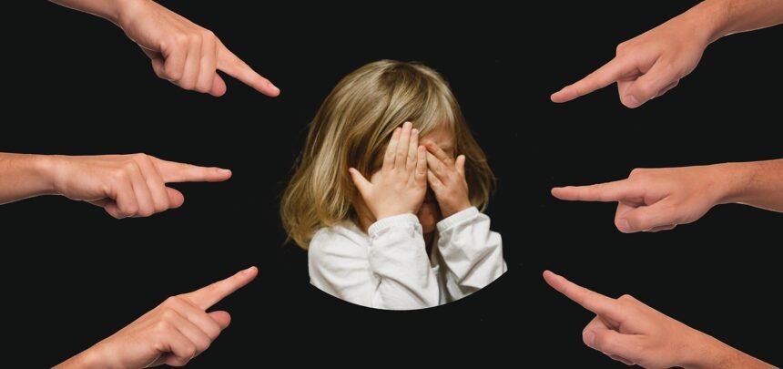 bullying, child, finger