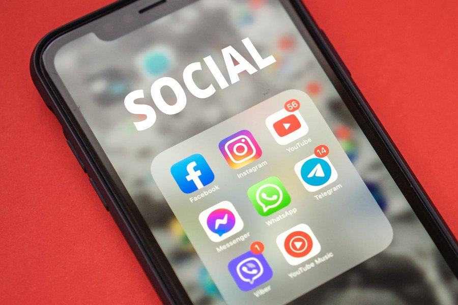 Mobile App Icons on a Smartphone Screen
