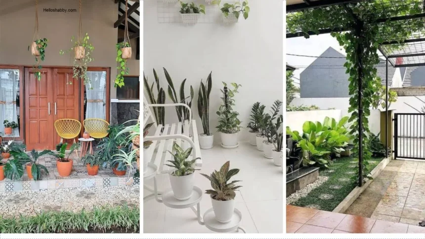 10 Desain Teras Minimalis dengan Taman yang Menyegarkan