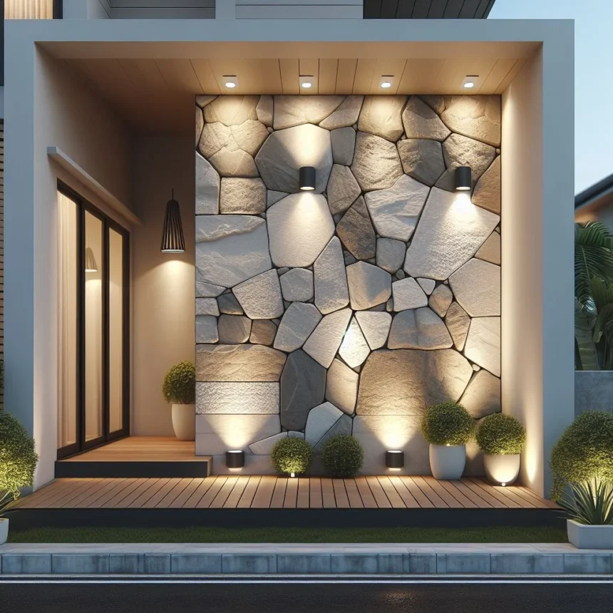 7 Desain Batu Alam Dinding Depan Rumah Minimalis: Sederhana dan Elegan