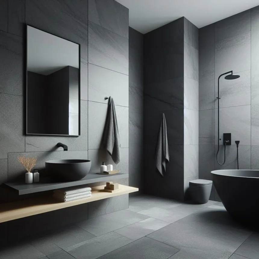 5 Desain Batu Alam Dinding Kamar Mandi Minimalis: Sederhana dan Elegan