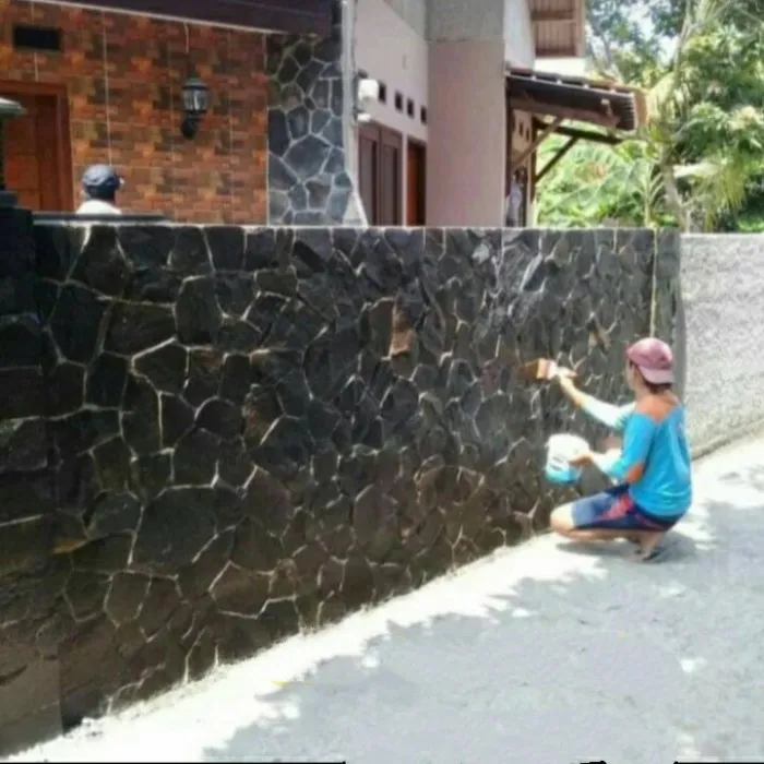 7 Jenis Batu Alam untuk sestengah Dinding Teras depan Minimalis yang Sedang Hits!