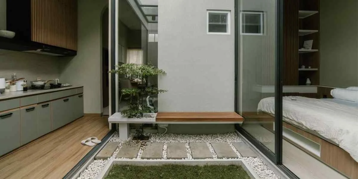 Oase Santai: 10 Inspirasi Desain Taman Minimalis yang Cantik di Depan Kamar Tidur