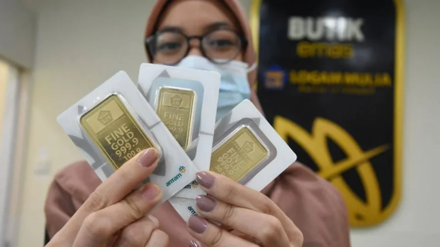 Harga Emas Antam Hari Ini Melonjak, Cek Harganya 0,5 Gram-1 Kg