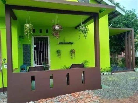 10 Inspirasi Warna Cat Rumah Nuansa Hijau Minimalis - Rumah