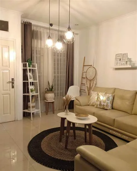 Desain Interior Ruang Tamu Minimalis Ala Scandinavian, Dengan Lampu ...