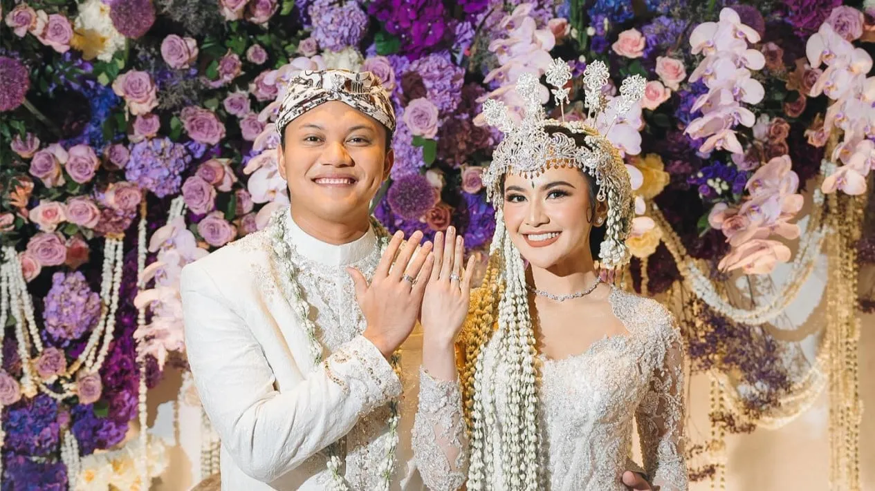 Indahnya Akad Nikah Rizky Febian dan Mahalini