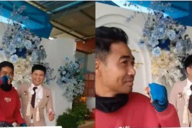 Antar Paket ke Nikahan, Kurir Ini Syok Saat Lihat Sosok Pengantin Pria, Auto Langsung Peluk dan Berderai Air Mata: Kami Akhirnya Bertemu!!
