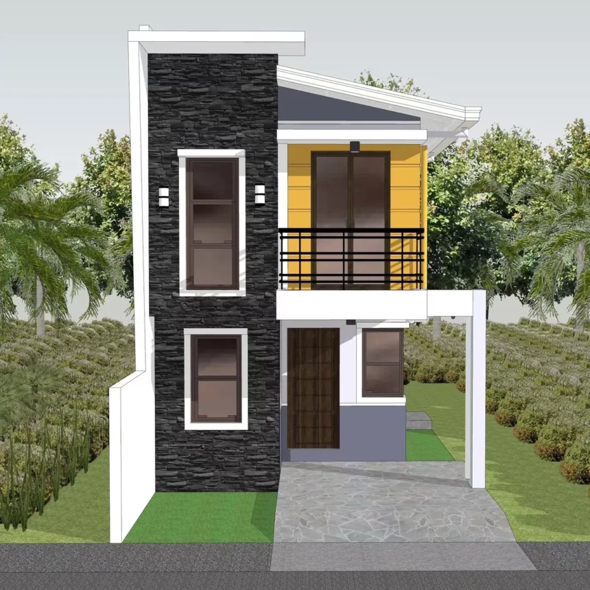 Inspirasi Tampak Depan Menakjubkan: Rumah Minimalis 2 Lantai Lebar 6 Meter