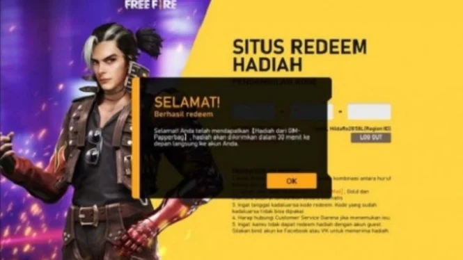 Klaim Sekarang! Kode Redeem FF Aktif untuk Hari ini, Jumat 12 Juli 2024 (Ilustrasi)