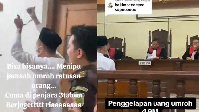 Maling Berjoget di Pengadilan dalam Kasus Penipuan Umrah (Ilustrasi)