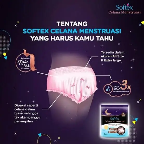 Ini Dia 4 Keunggulan Softex Celana Menstruasi, Solusi Nyaman untuk Segala Kegiatan (Ilustrasi)